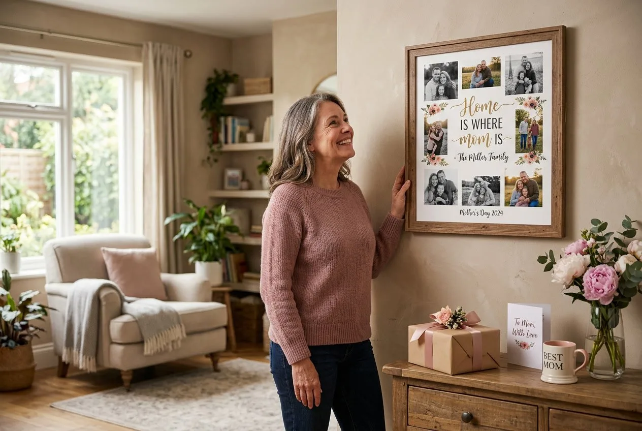 Personlig vægudsmykning som gaveidé til mor